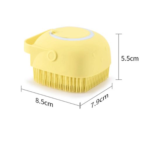 Pet Bath Brush with Shampoo Dispenser