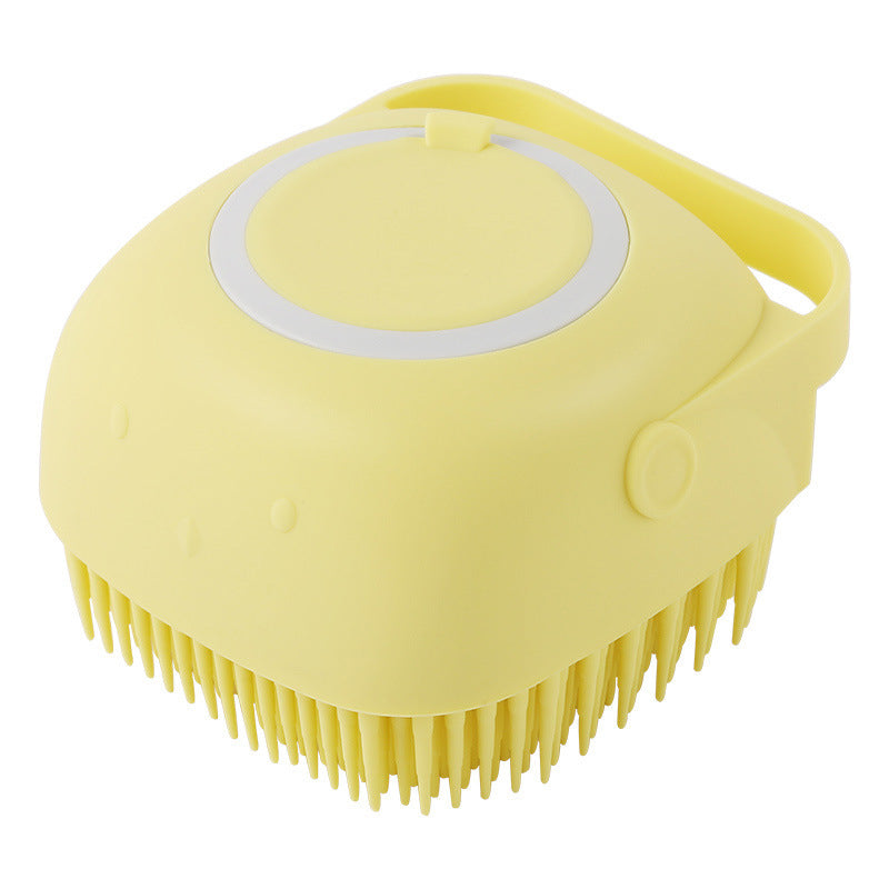 Pet Bath Brush with Shampoo Dispenser