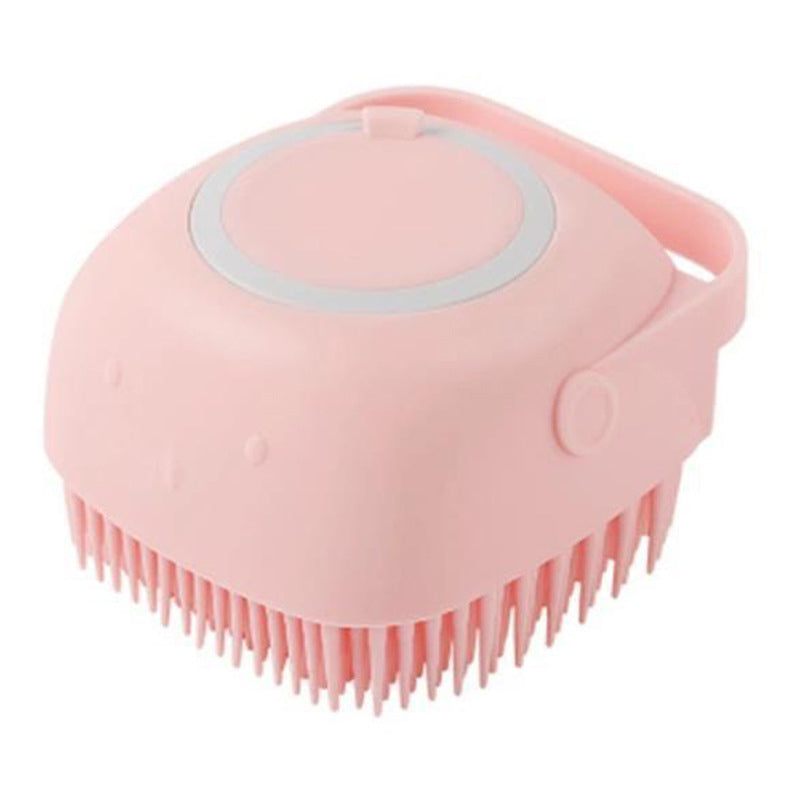 Pet Bath Brush with Shampoo Dispenser