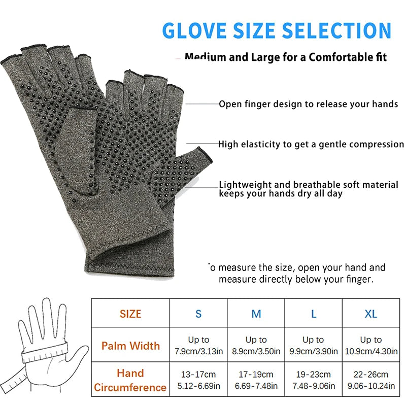 Pain Relief Half Finger Compression Gloves