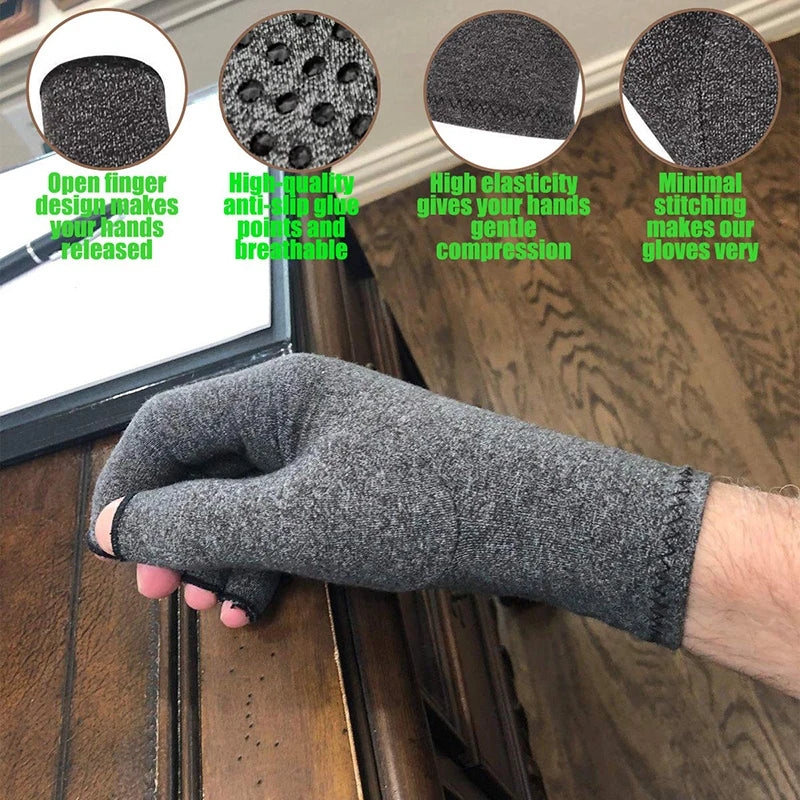 Pain Relief Half Finger Compression Gloves