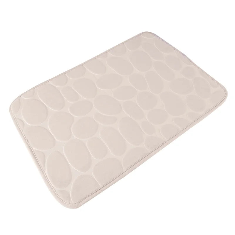 Cobblestone Non-Slip Bathroom Floor Mat