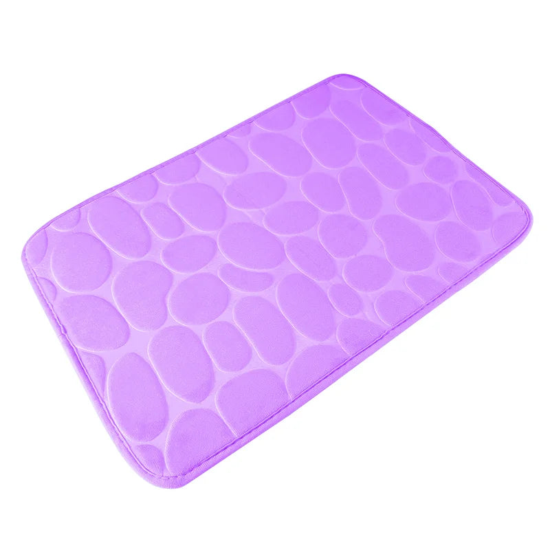 Cobblestone Non-Slip Bathroom Floor Mat