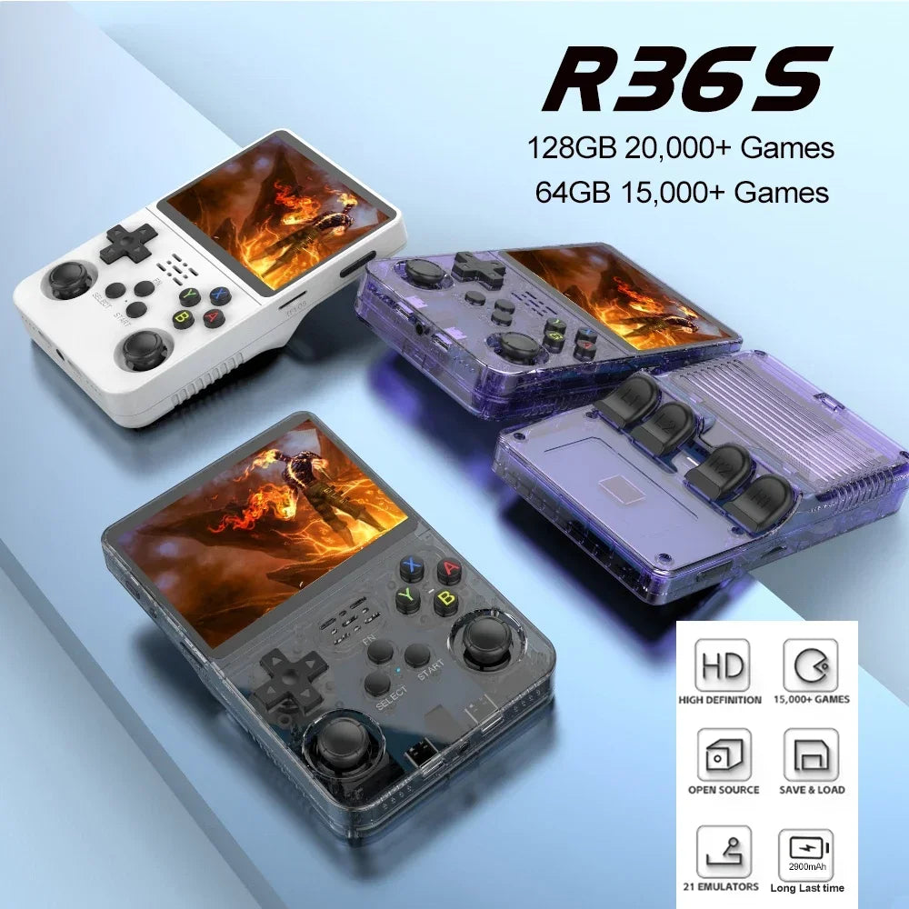 R36S Retro Video Game Console, 3.5 IPS Screen