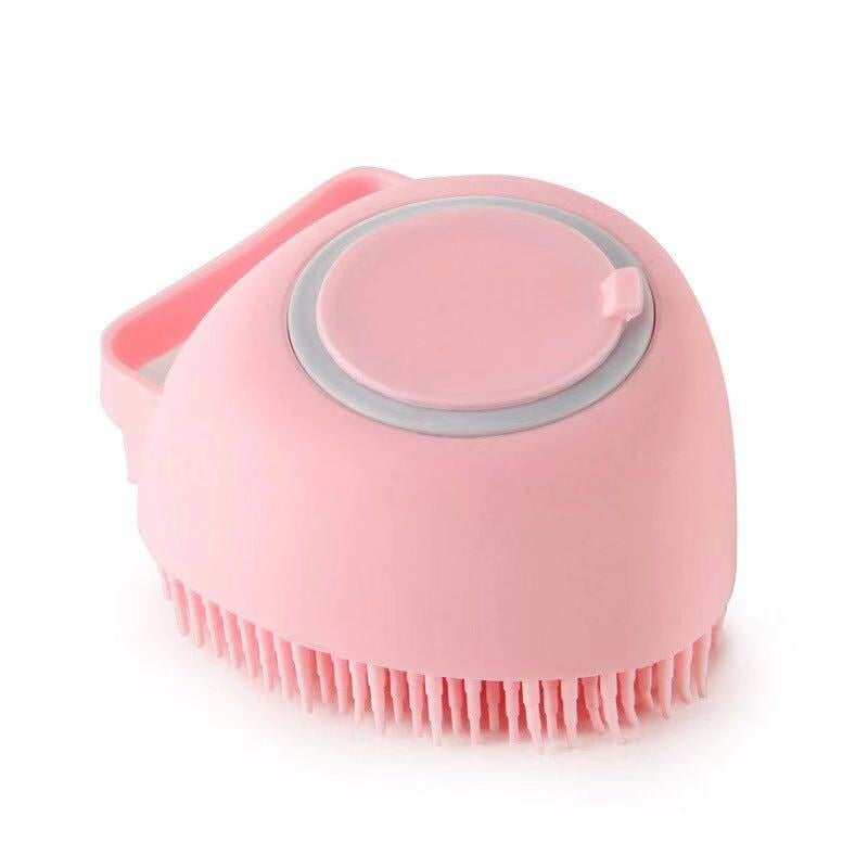 Pet Bath Brush with Shampoo Dispenser